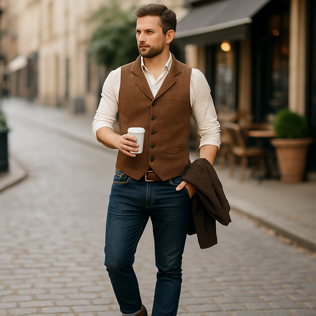 Gilet masculin Parisfemme EVERICH - Élégant - Tendance