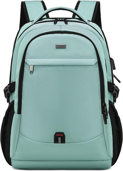 Sac à dos ordinateur imperméable USB avec port de recharge et compartiment 43 cm