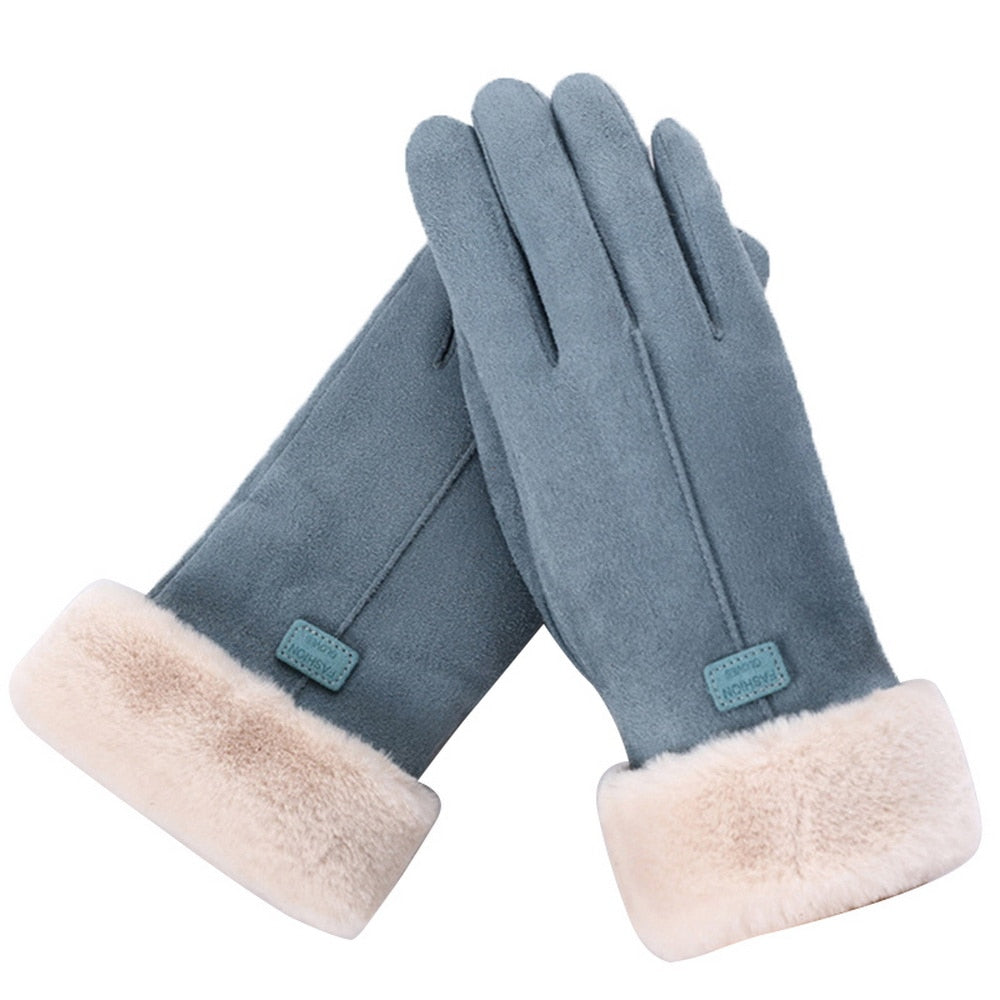 Gants hiver femme maille tactile | Imperméables isolés thermiques