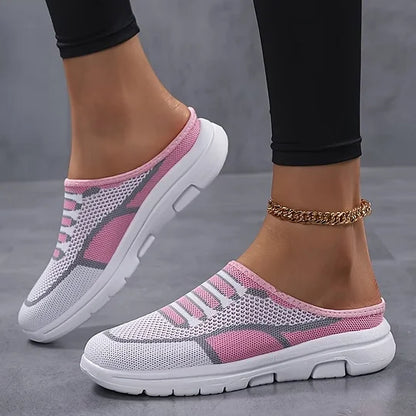 Baskets slip-on tricot respirantes légères profil bas