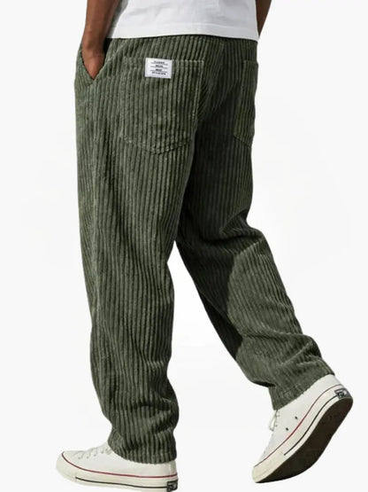 Pantalon homme texturé à cordon de serrage coupe décontractée disponible en plusieurs couleurs