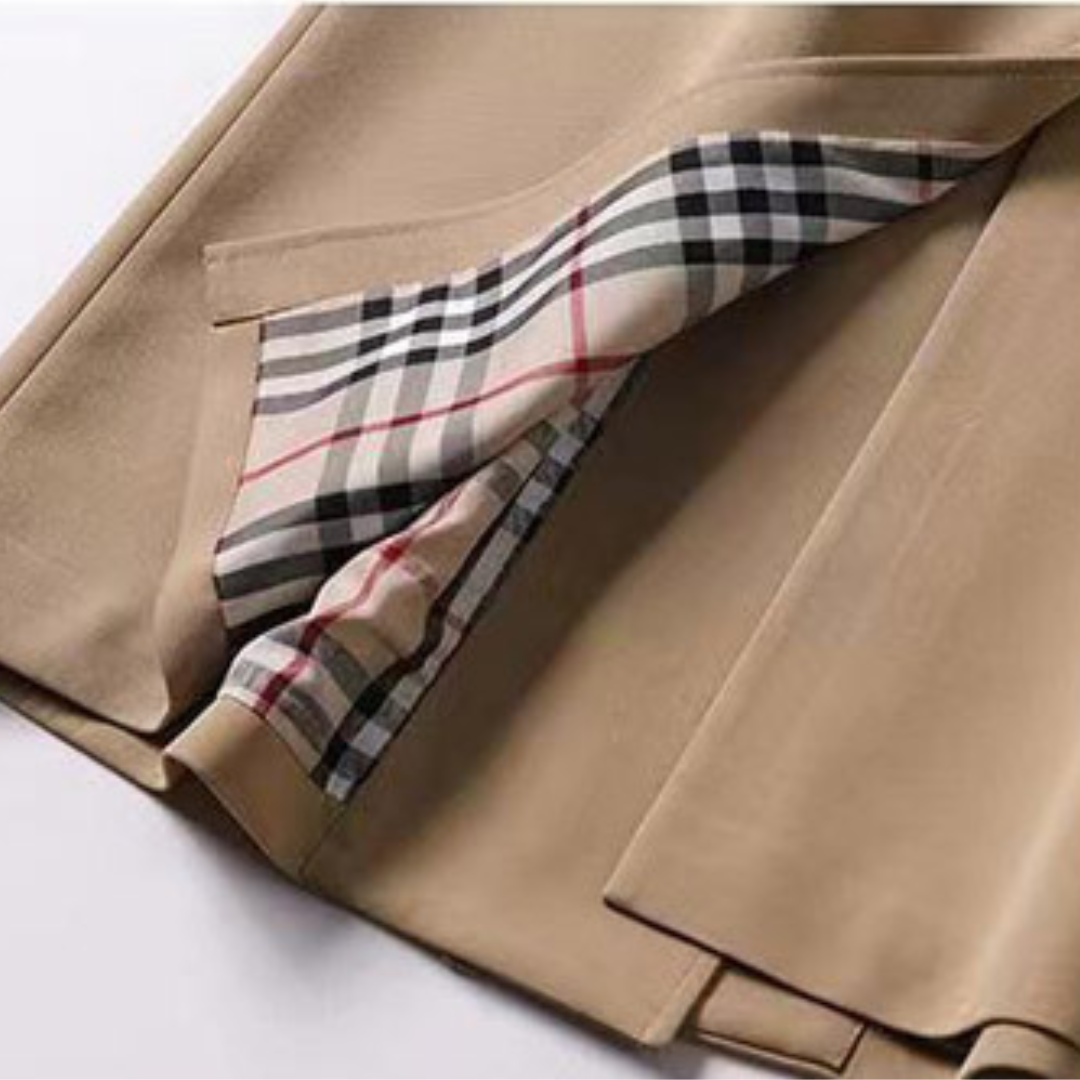 Pavia – Long trench-coat élégant pour femme, coupe intemporelle