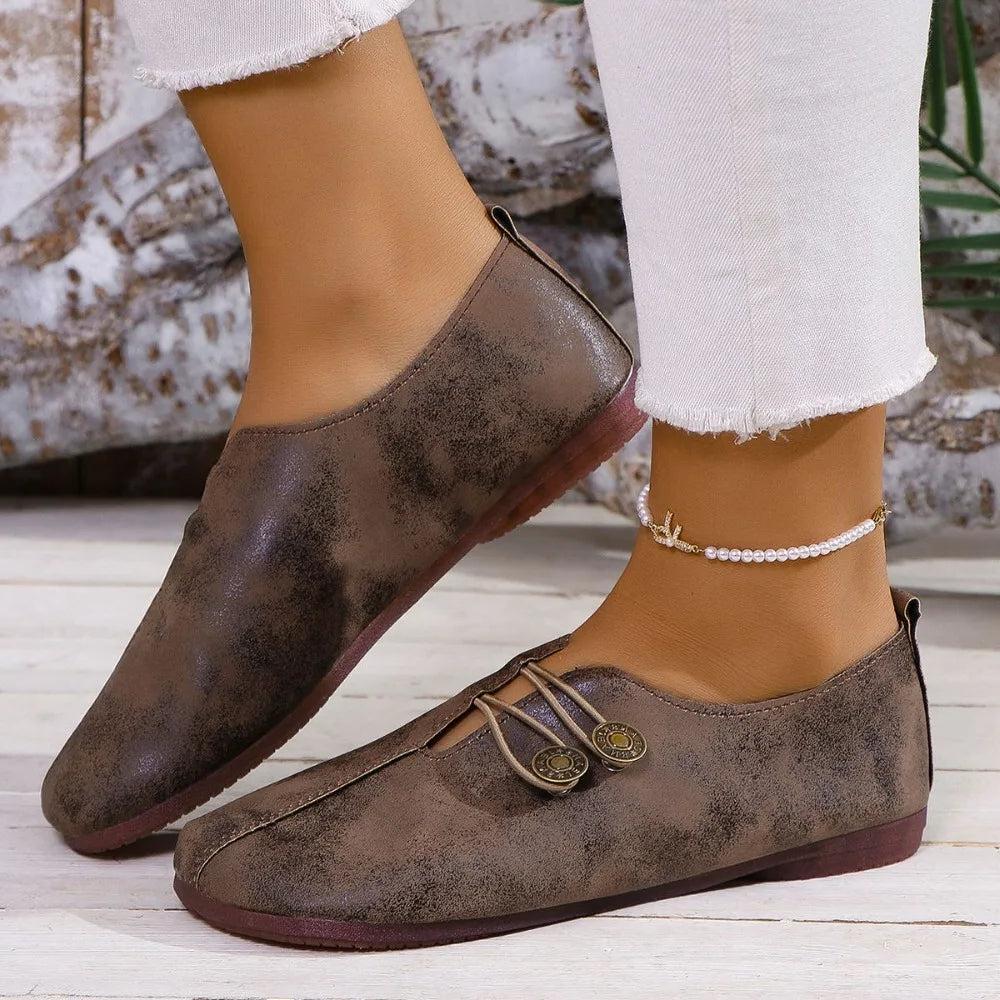 Chaussures Cuir Barefoot Design SERRA™️ - Confort - Élégance-Chaussures-PARIS FEMME