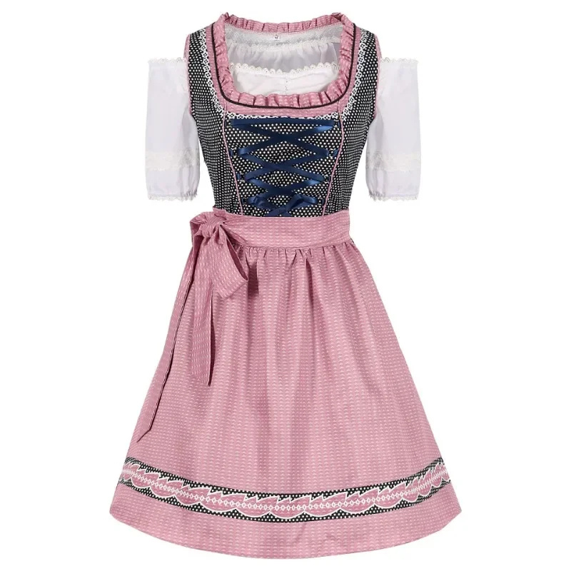 Robe Dirndl Femme - Coton - Tracht Oktoberfest - Style Festif