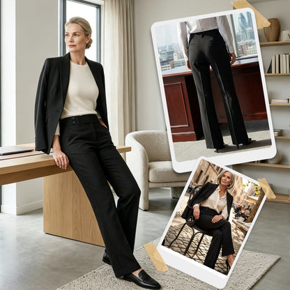 Pantalon Évasé Femme | Taille Ajustée, Confort Fluide