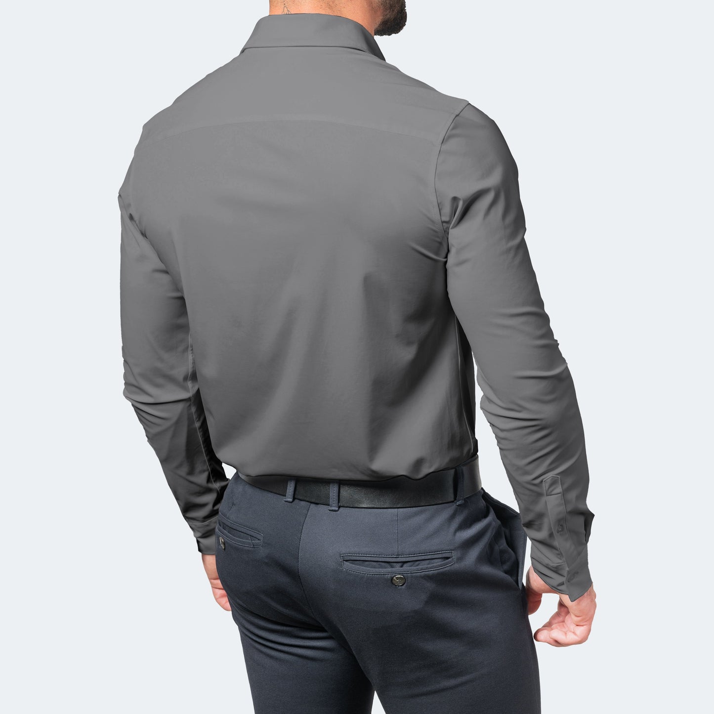 Chemise Homme Boutons | Blanc, Stretch Sans Repassage