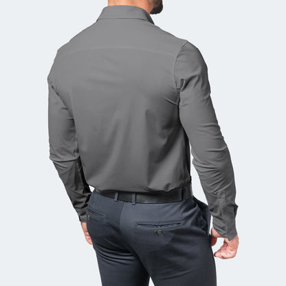 Chemise Homme Boutons | Blanc, Stretch Sans Repassage