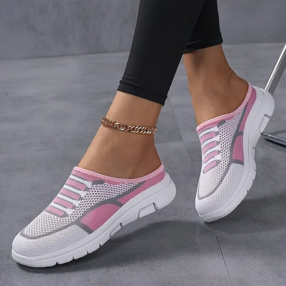 Baskets slip-on tricot respirantes légères profil bas