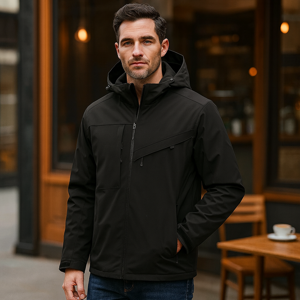 Veste de ski pour homme d'hiver avec capuche et coupe ample