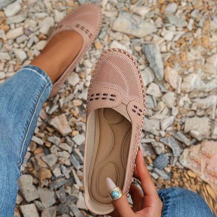 Mocassins Femme | Ajourés Confort, Enfiler Facilement