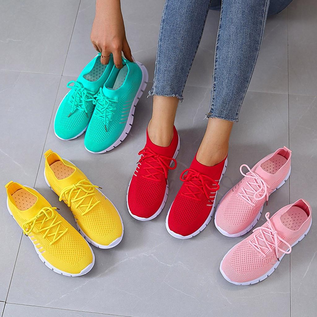 Femmes Baskets Orthopédiques Flyknit Respirantes