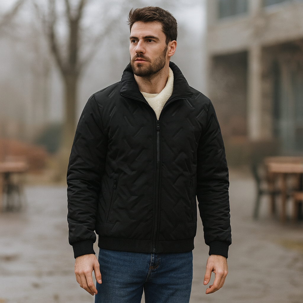 Skijacke für Herren, Winter, winddicht mit klassischem Design