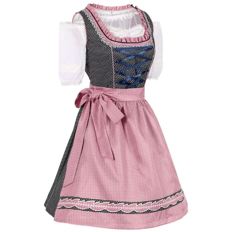 Robe Dirndl Femme - Coton - Tracht Oktoberfest - Style Festif