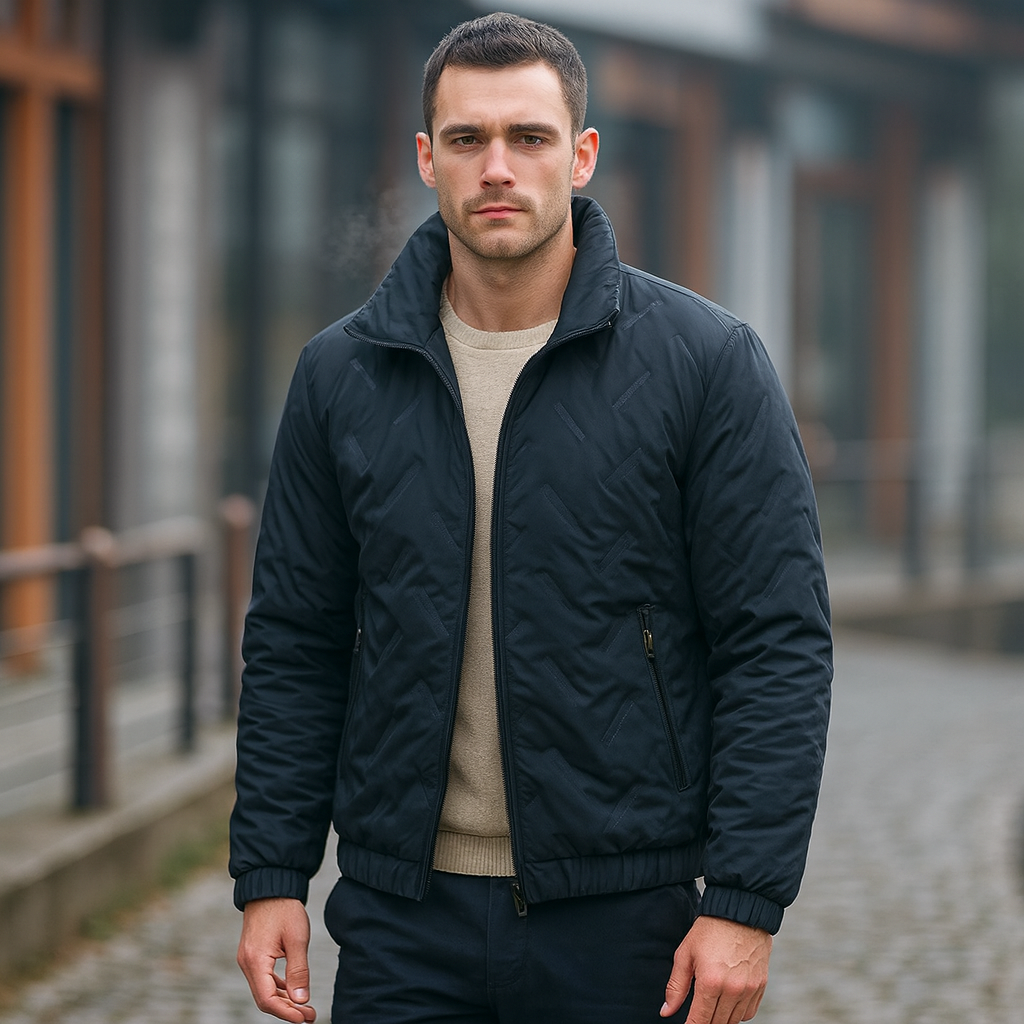 Skijacke für Herren, Winter, winddicht mit klassischem Design