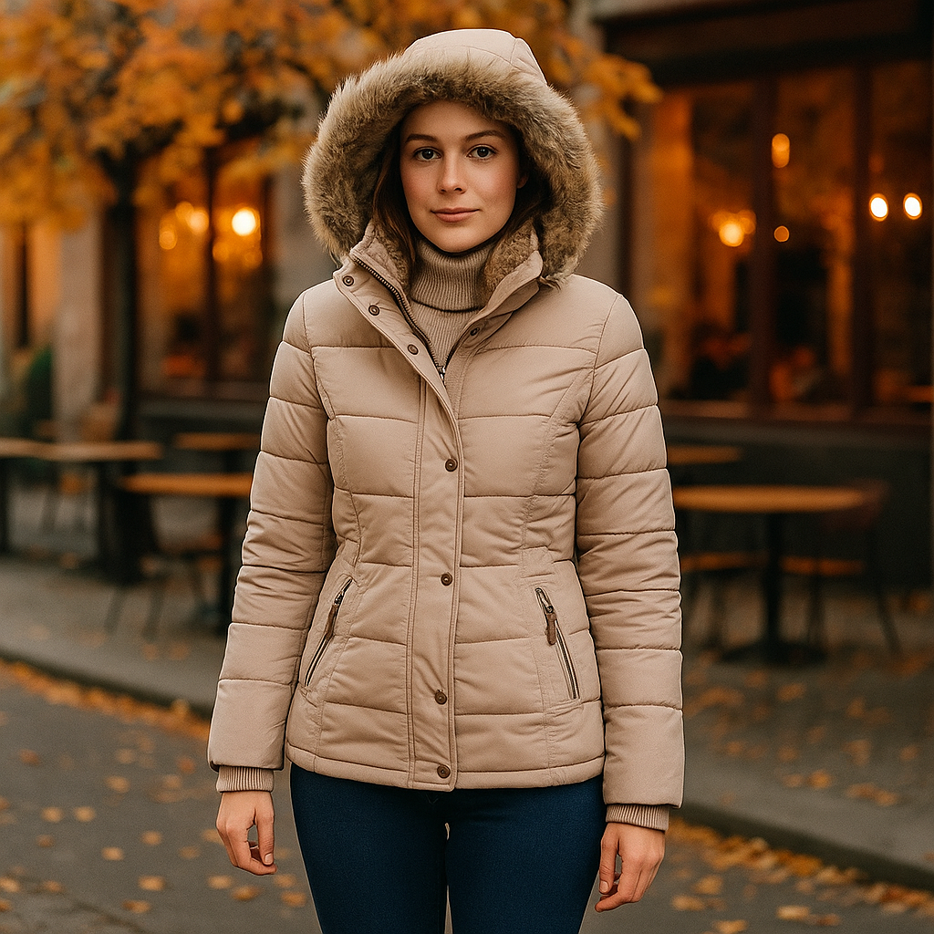 Parisfemme - Veste d'hiver féminine THE MIRANDA - Chaude Élégante