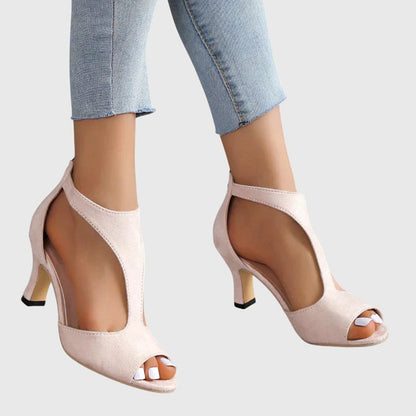 Chaussures de danse latine femme | Talons élégants, Rose et Noir