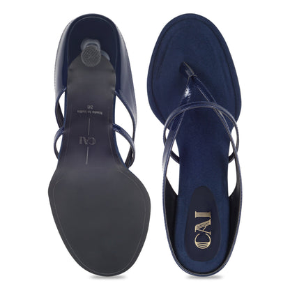 Talons Bleus Femme | Lanières Multi-Angles, Coussin Renforcé