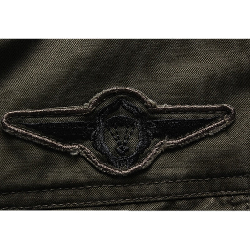 Veste militaire homme - col montant - design robuste - protection optimale