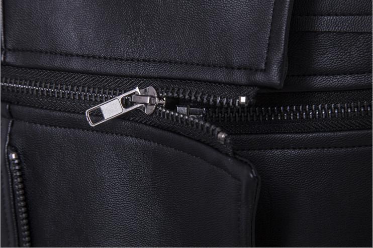 Veste de moto homme - cordon de serrage - fermetures boucle - style décontracté