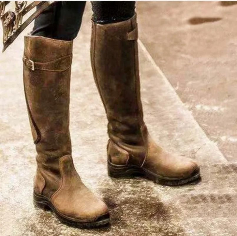 Chaussures d'Équitation Hiver | Cuir Imperméable, Absorption Chocs