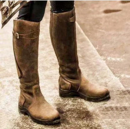 Chaussures d'Équitation Hiver | Cuir Imperméable, Absorption Chocs