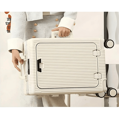 Valise de cabine rigide | Poche frontale, serrure TSA, port USB