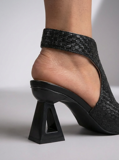 Sandales femme | Talon bloc, Design tressé | Confort élégant