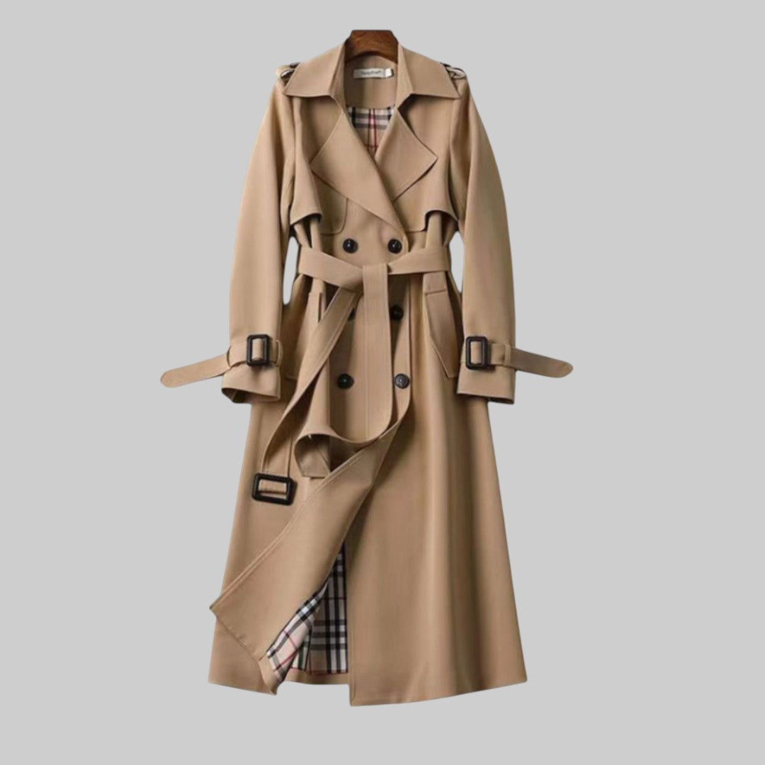 Trench-coat femme | Imperméable long, ceinturé | Classique intemporel
