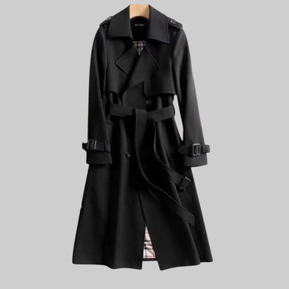 Trench-coat femme | Imperméable long, ceinturé | Classique intemporel