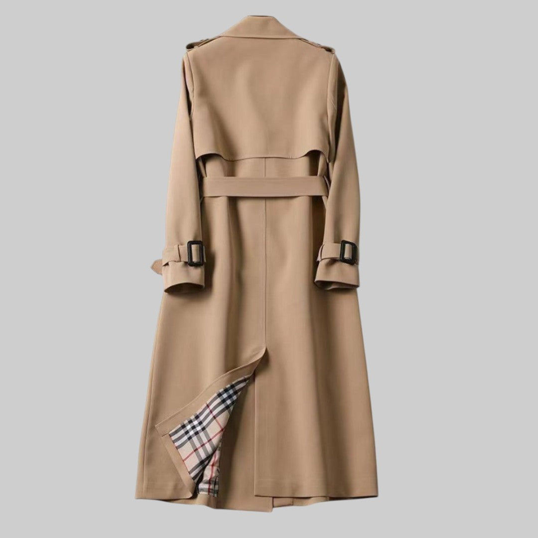 Trench-coat femme | Imperméable long, ceinturé | Classique intemporel