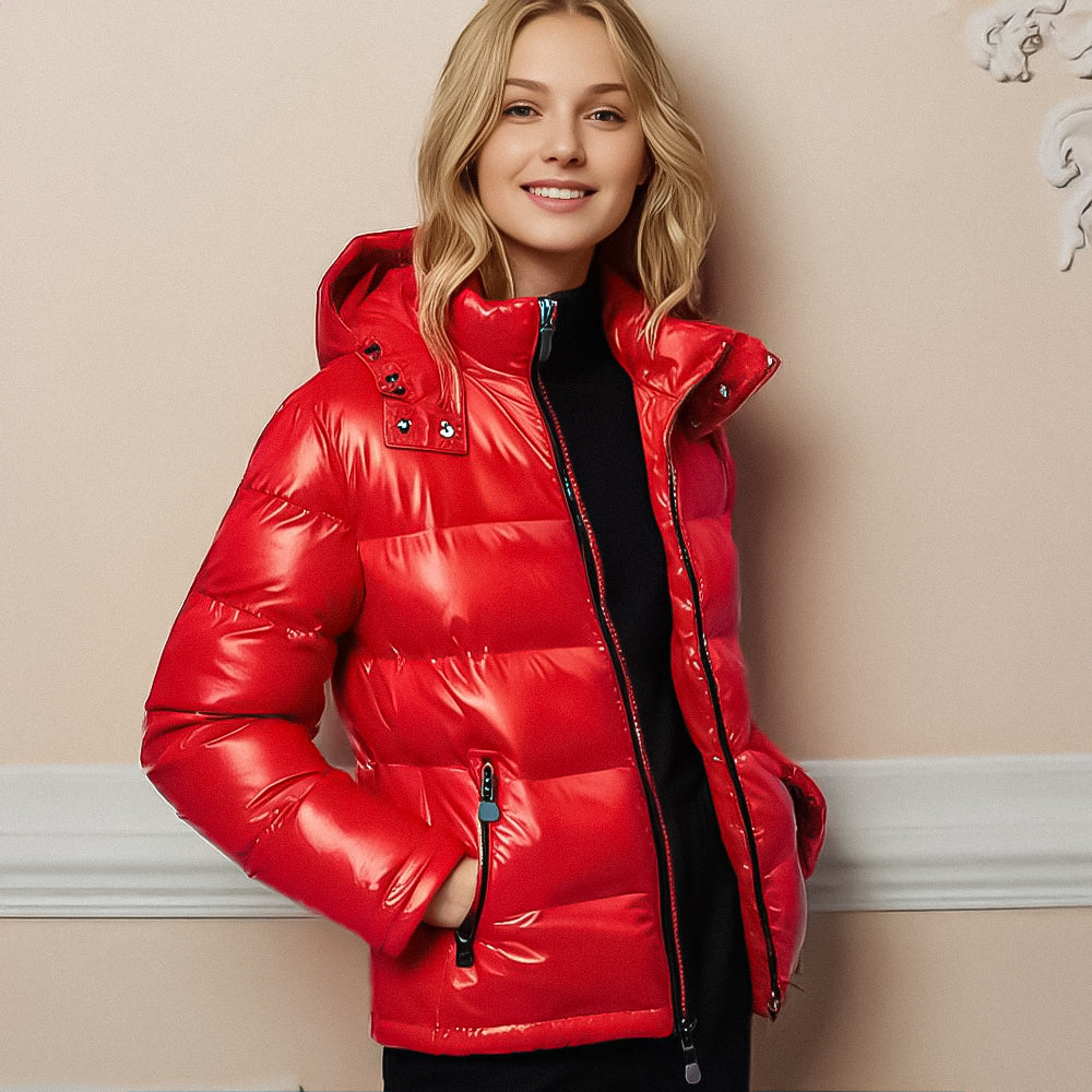 ÉléganceFroid Lang Pufferjakke - Chic Confort et Chaleur