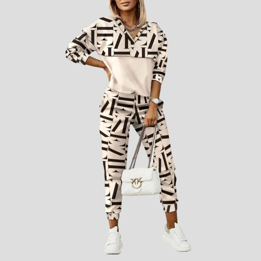 Survêtement femme | Ensemble assorti confortable | Polyester stretch