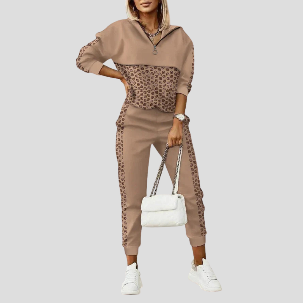 Survêtement femme | Ensemble assorti confortable | Polyester stretch