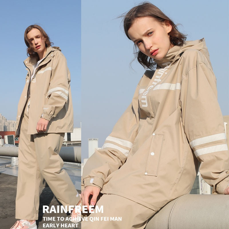 Veste de pluie femme | Imperméable avec capuche et pantalon