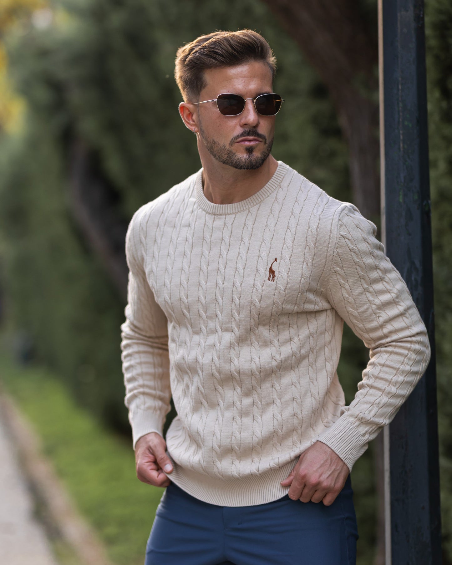 Pull coton homme - design classique - élégant - confortable - intemporel