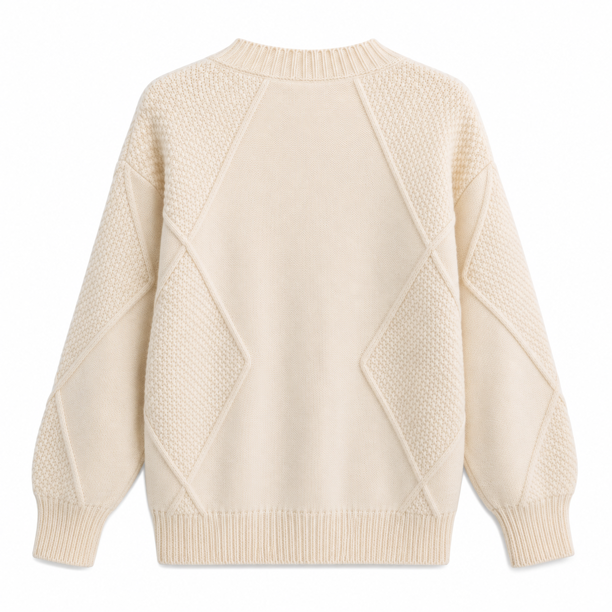 Women's Knitted Button-Up Vest with Long Sleeves