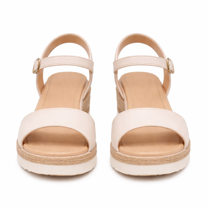 Sandales Compensées Femme | Confort Orthopédique | Boucle Ajustable