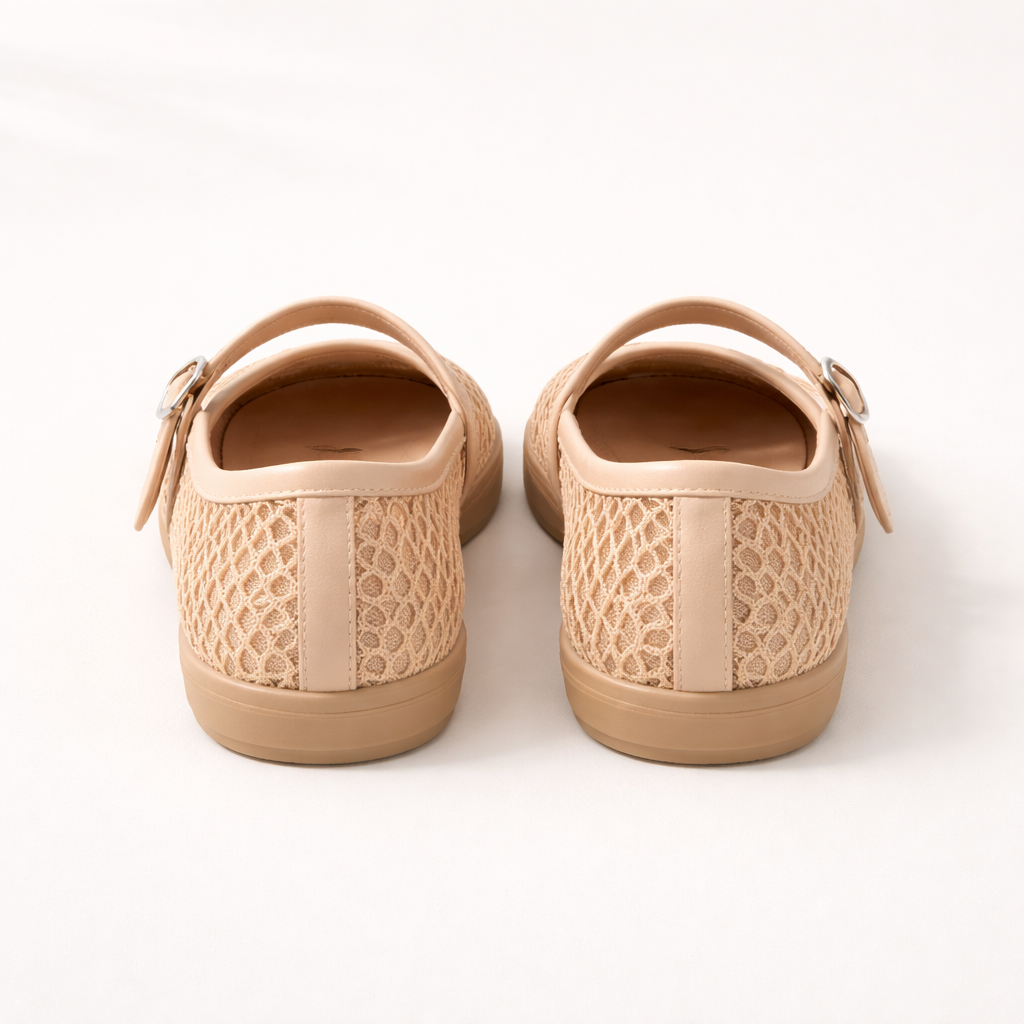 Chaussures Mary Jane confort estival bout rond boucle