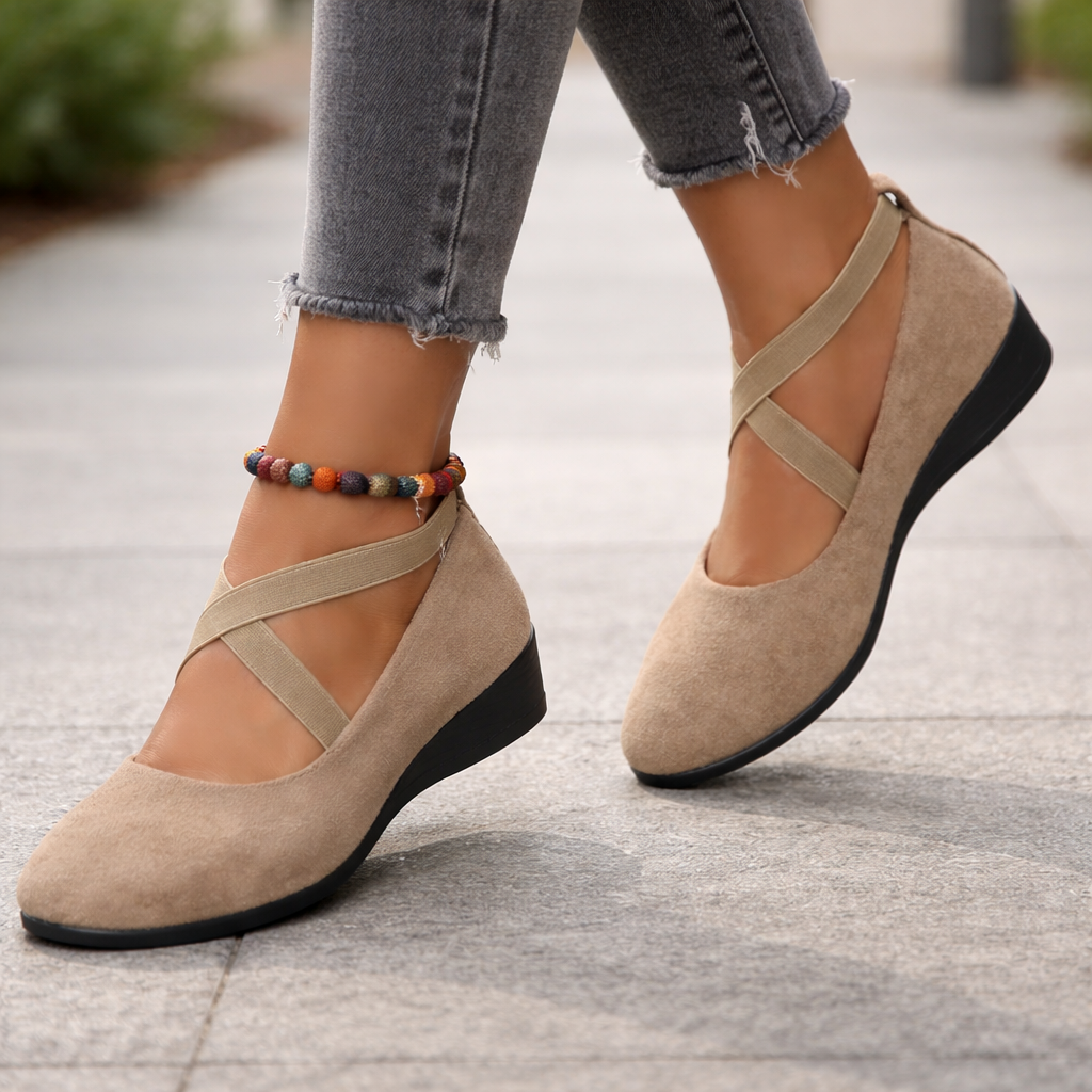 Chaussures Anabela pour femmes | Confortable élastique | Talon élégant