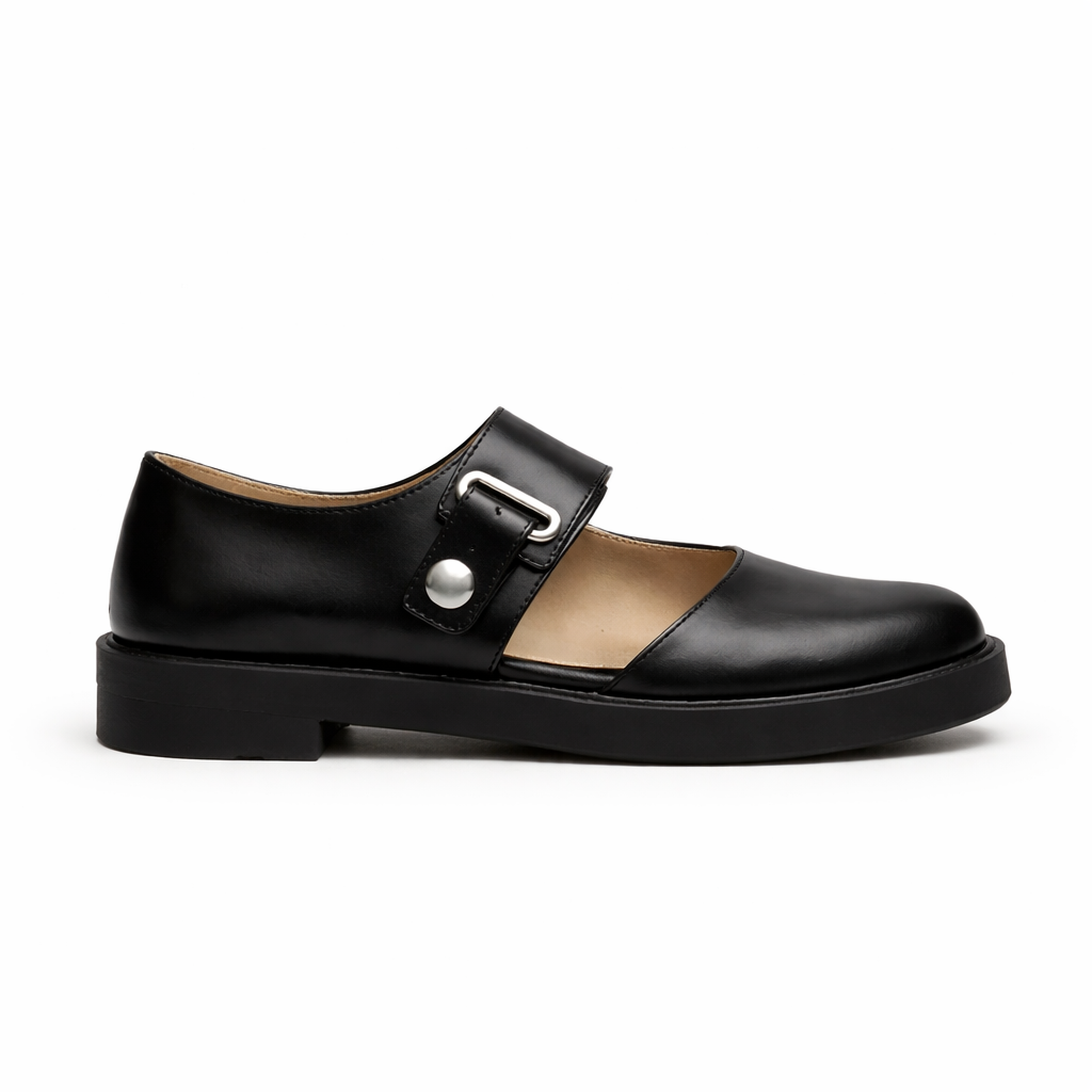 Chaussures Mary Jane pour Femmes | Confort Orthopédique | Noir, Bride