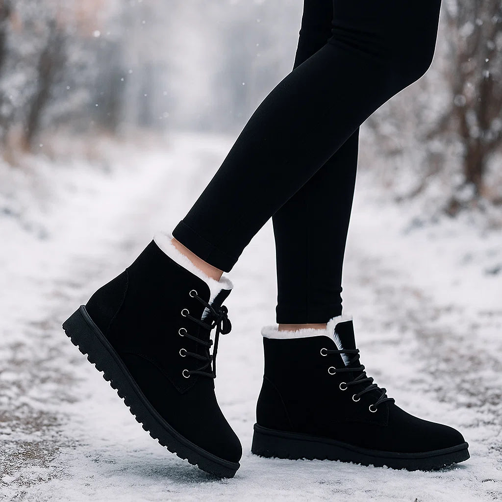 Schnürstiefeletten für Damen – Wärme & Stabilität