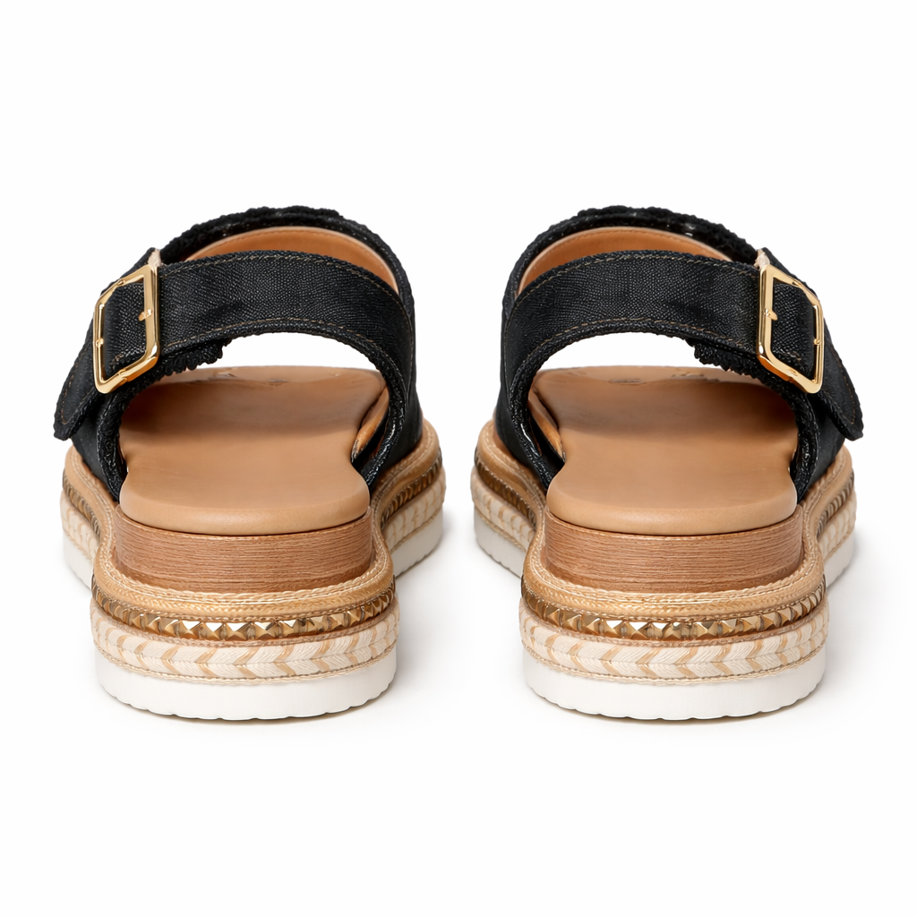 Sneakers Jean Plateforme | Compensé Casual, Confortable, Élégant
