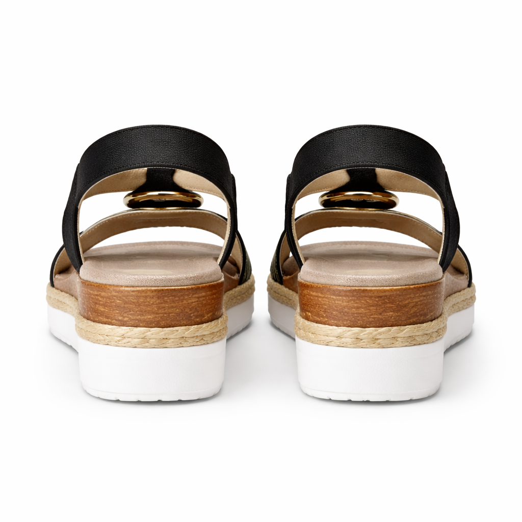 Espadrilles Compensées Femme | Chic, Élégant | Lanières Croisées