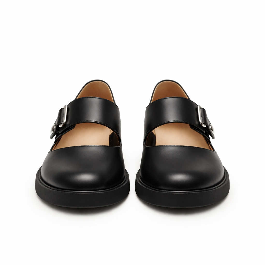 Chaussures Mary Jane pour Femmes | Confort Orthopédique | Noir, Bride
