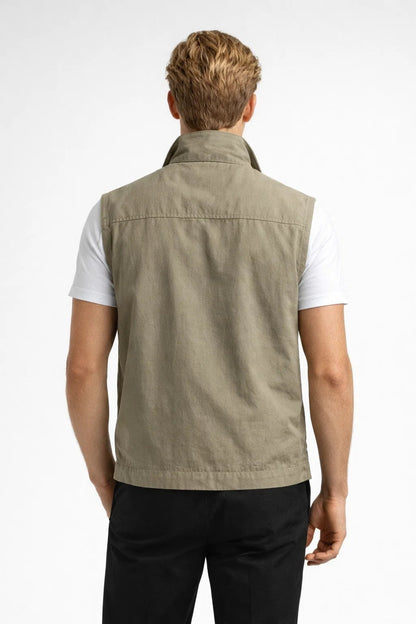 Gilet homme | Col montant, léger | Casual extérieur