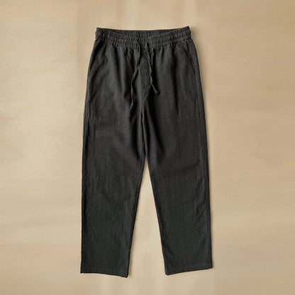 Pantalon lin homme | Taille élastique | Respirant