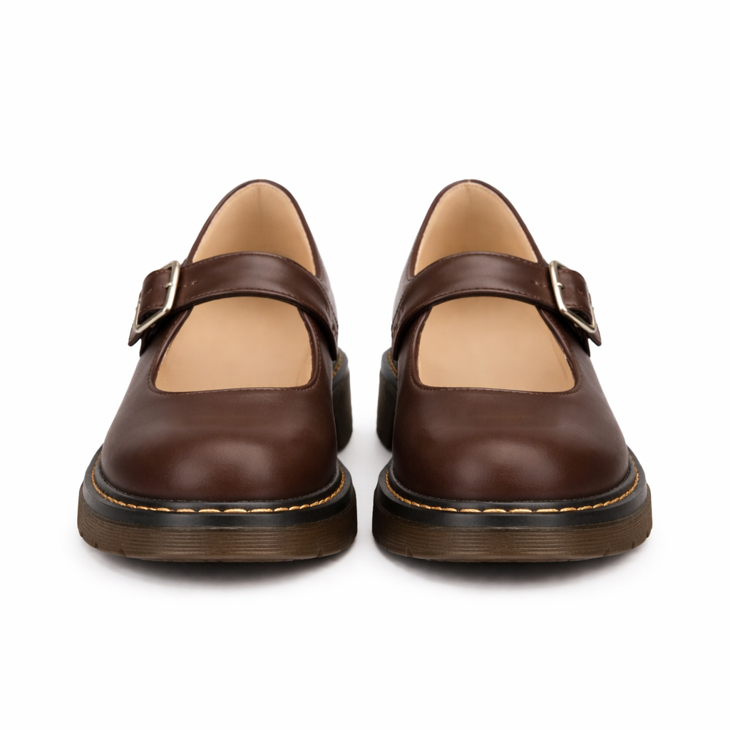 Chaussures Mary Jane pour femmes | Plateforme, semelle épaisse | Lanière à boucle en cuir