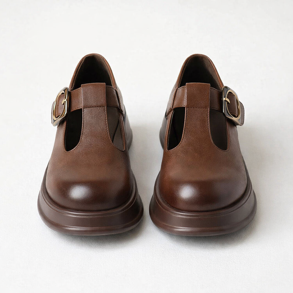 Chaussures Mary Jane pour femmes | Talon bloc plateforme, boucle cuir