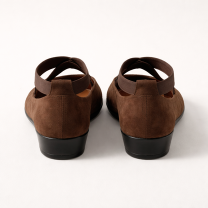 Ballerines Compensées Femme | Soutien Orthopédique, Bout Pointu, Bride Cheville