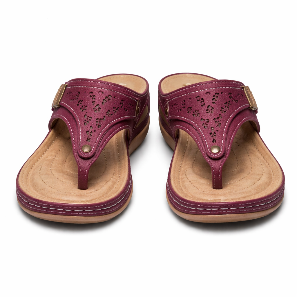 Sandales Orthopédiques Compensées Femme | Support Ergonomique, Design Élégant